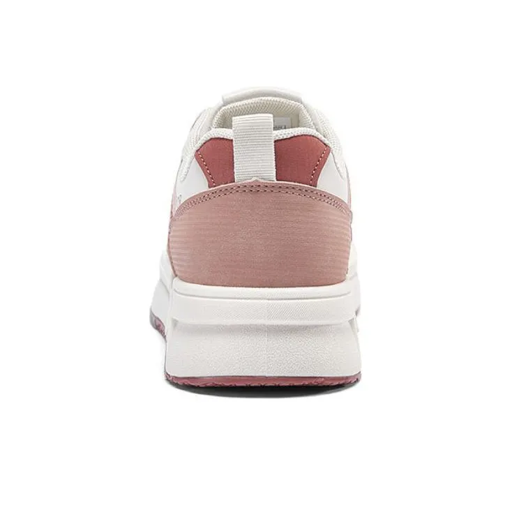 Warrior Cushioned Wear Resistant Coverage Low Top Sports Casual Shoes Women's Brick Pink White-2