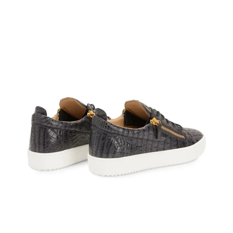 Giuseppe Zanotti/GZ Frankie Low Top Stylish Skateboarding Shoes Dark Gray-2