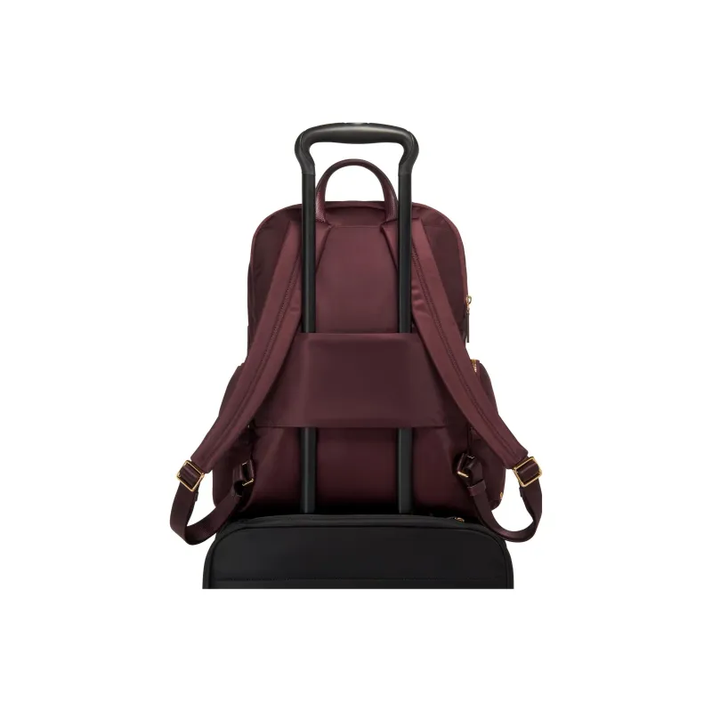 TUMI Voyageur Nylon Backpack Women's Beet Red-3