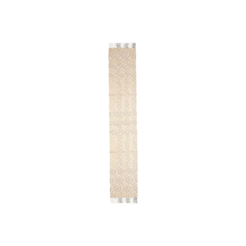 Burberry Monogram-pattern Cashmere Scarf-1
