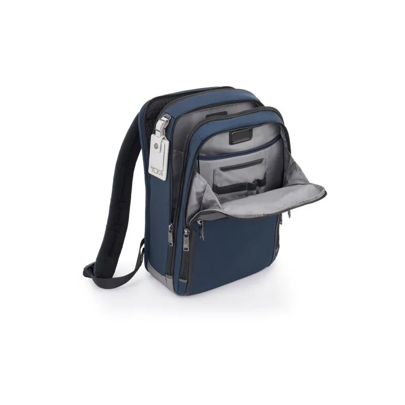 TUMI Alpha 3 Elastic Nylon Backpack Regular Men's Marine Blue-3
