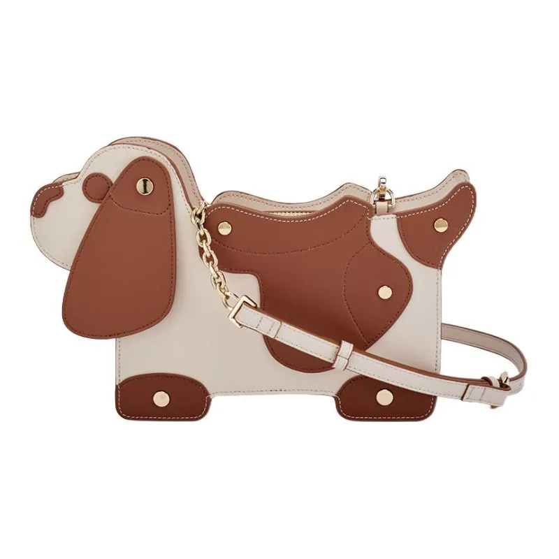 Hush Puppies Cow Leather Puppy Bag Shoulder Bag Crossbody Bag Women's Ecru-0