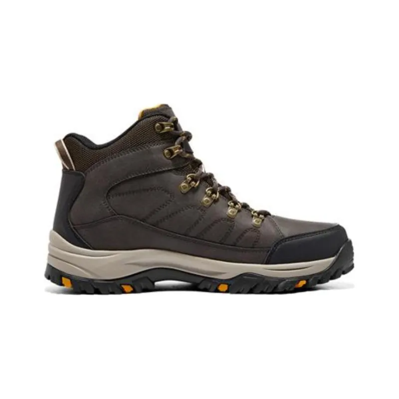 Skechers Relment Cushioning Anti Slip And Wear Resistant High Top Outdoor Shoes Men's Chocolate-1