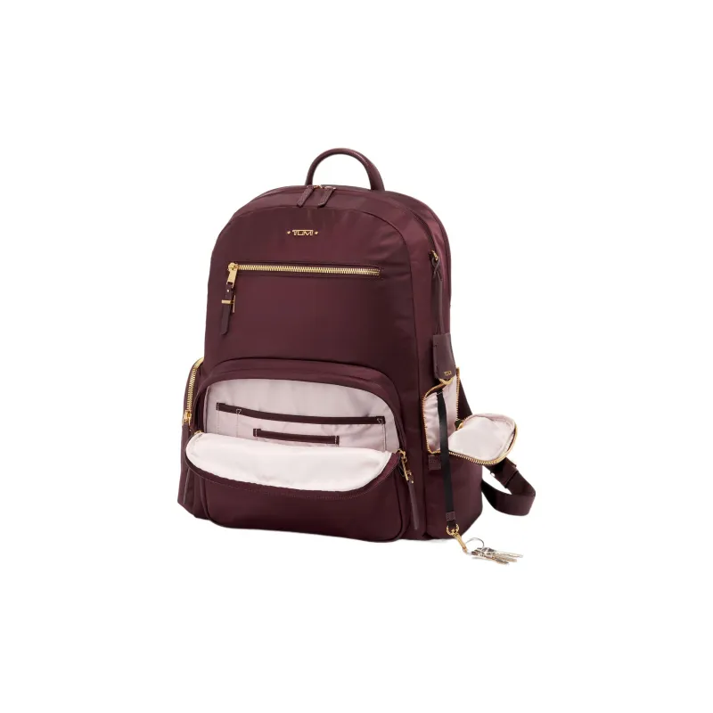 TUMI Voyageur Nylon Backpack Women's Beet Red-1