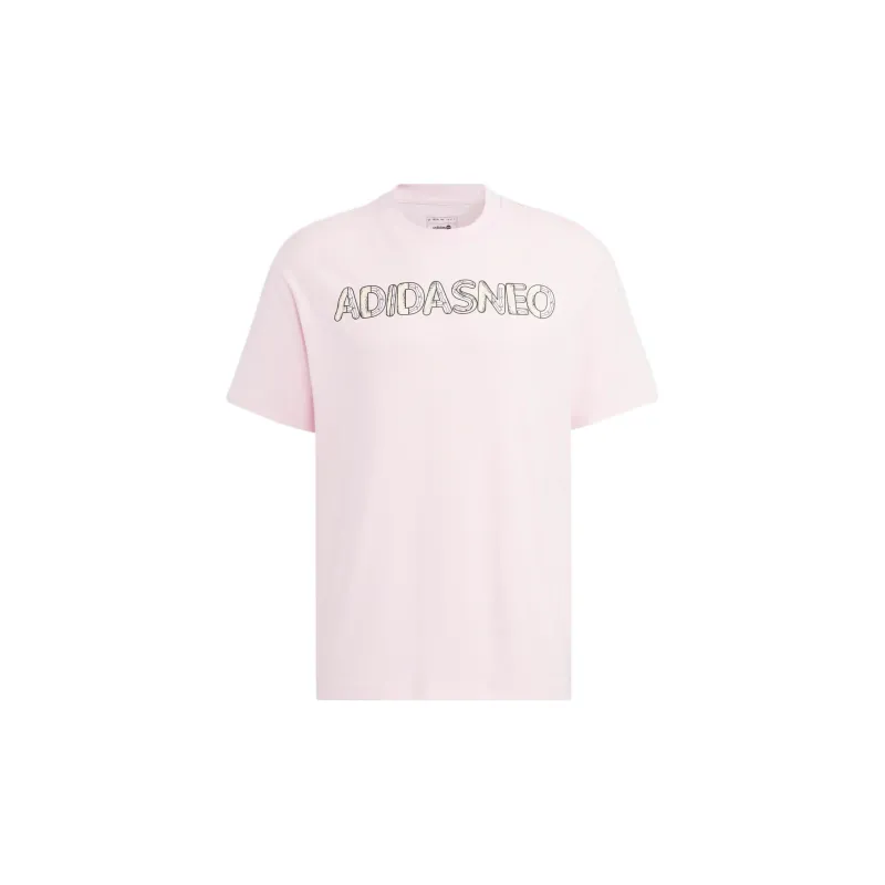 Adidas Neo T Shirt Unisex Clear Pink-0
