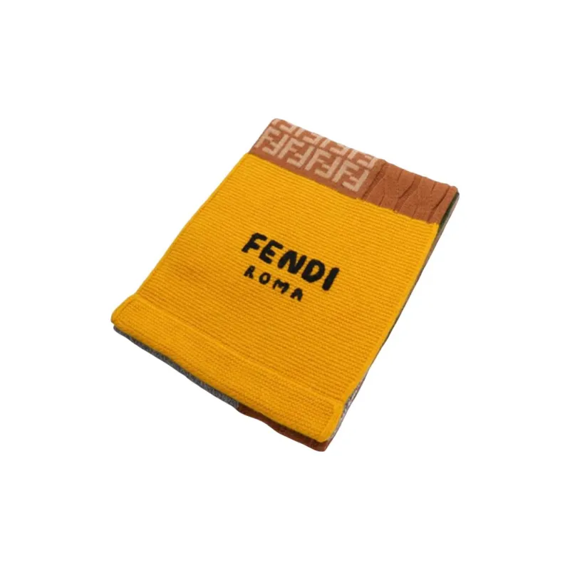 FENDI Knit Scarves Kids Yellow-2
