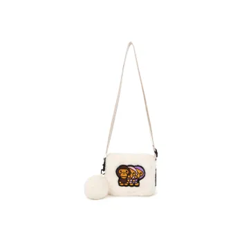 Aape Polyester Shoulder Bag, Crossbody Bag Regular Women's White/Purple