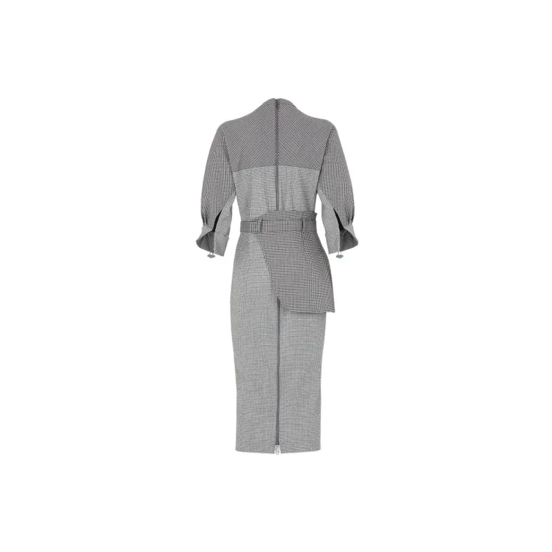 FENDI SS22 Long Sleeved Dresses Women's Gray-1