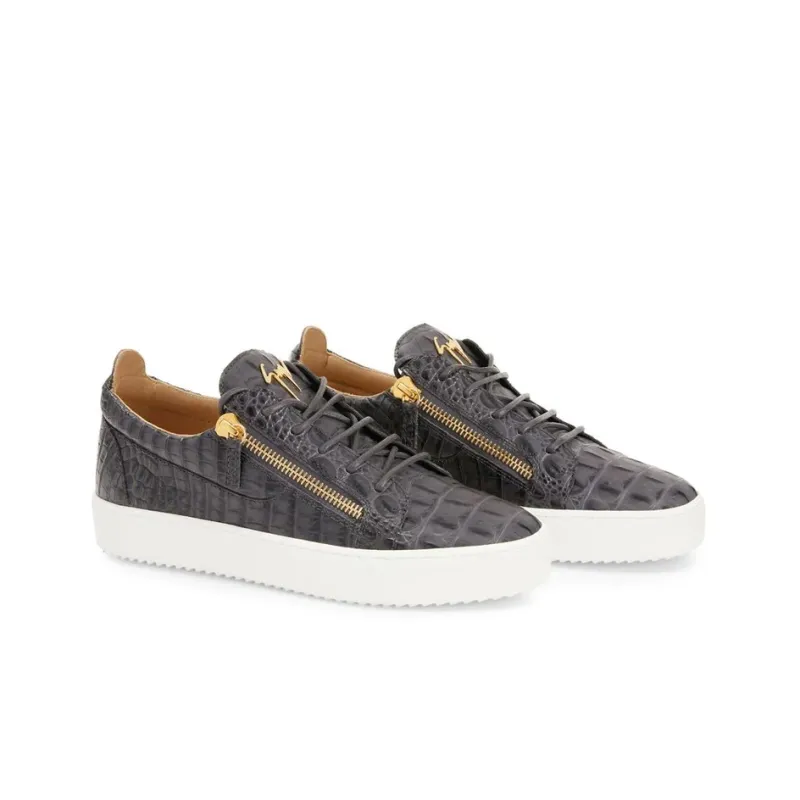 Giuseppe Zanotti/GZ Frankie Low Top Stylish Skateboarding Shoes Dark Gray-1