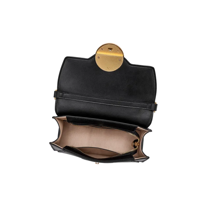 Hush Puppies High grade Cowhide Shoulder Bag, Crossbody Bag Women's Black-4