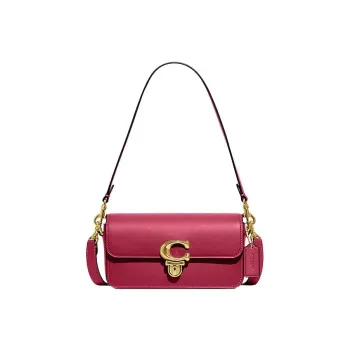COACH Studio Cow Leather Portable Crossbody Bag Shoulder Bag Women's Red