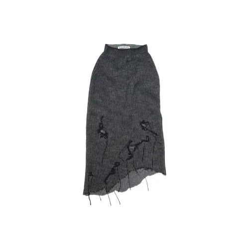 Acne Studios Casual Long Skirts Women's Gray