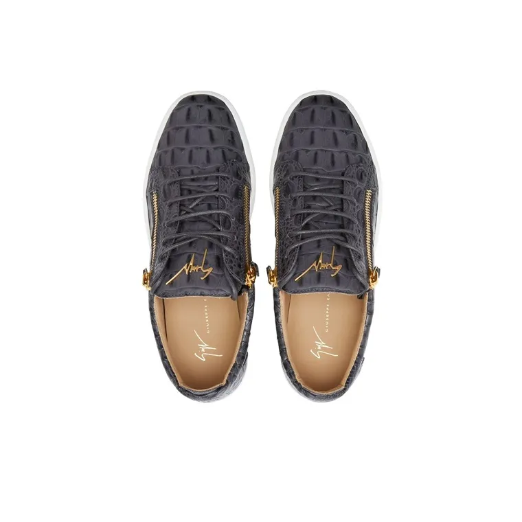 Giuseppe Zanotti/GZ Frankie Low Top Stylish Skateboarding Shoes Dark Gray-3