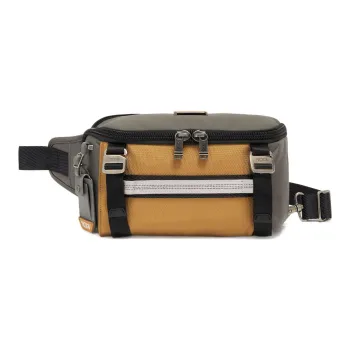 TUMI Alpha Bravo Elastic Nylon Sling Bag Shoulder Bag Men's Gold Brown