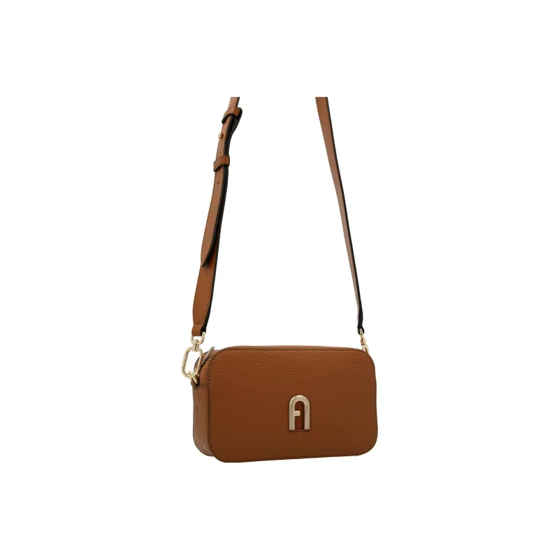 Furla Primula Leather Shoulder Bag, Crossbody Bag Women's Brown-2