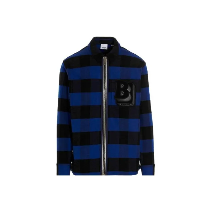 Burberry SS22 Shirt Men's Ocean Blue Color 80501361-1