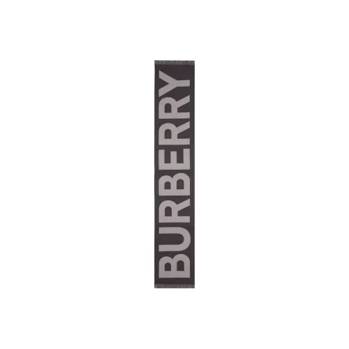 Burberry jacquard logo wool scarf 