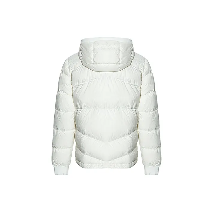 RARE FW22 Solid Color Hooded Down Jacket Men's White-1