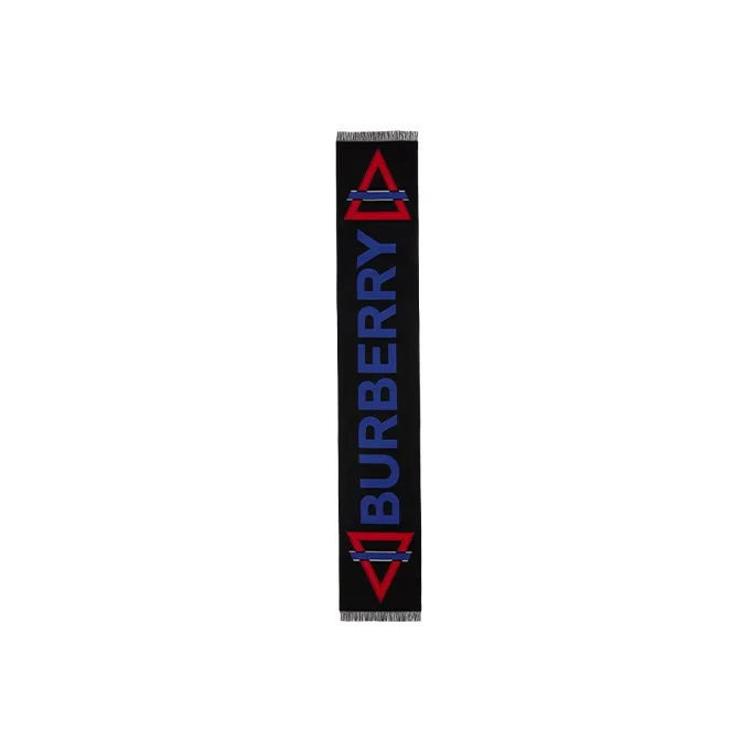 Burberry Knit Scarves Unisex Multicolor-1