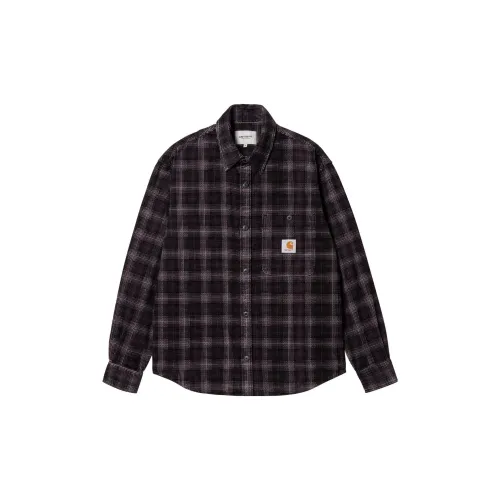 Carhartt WIP Shirts Men Deep Plum Color