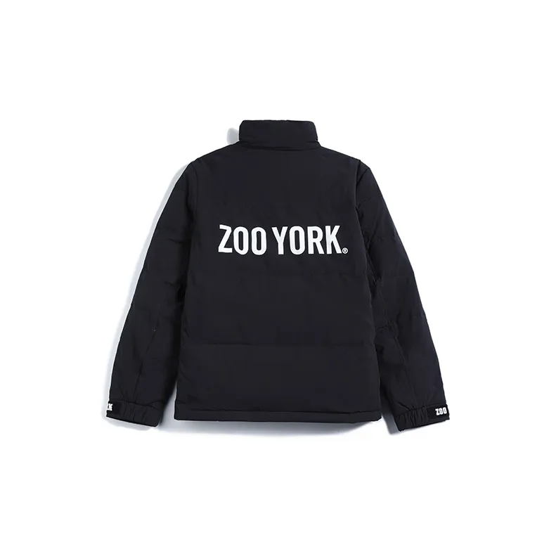 Zoo York Letter Stand Collar Thickened Cropped Down Jacket Unisex-1