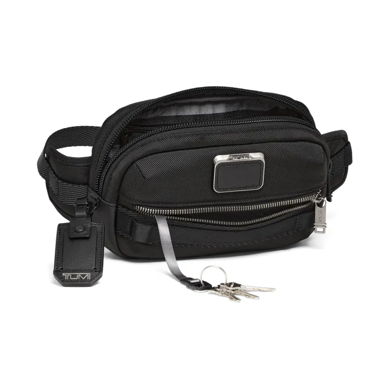TUMI Alpha Bravo Ballistic Nylon 3 in 1 Shoulder Bag, Crossbody Bag, Fanny Pack, Sling Bag Men's Black-1