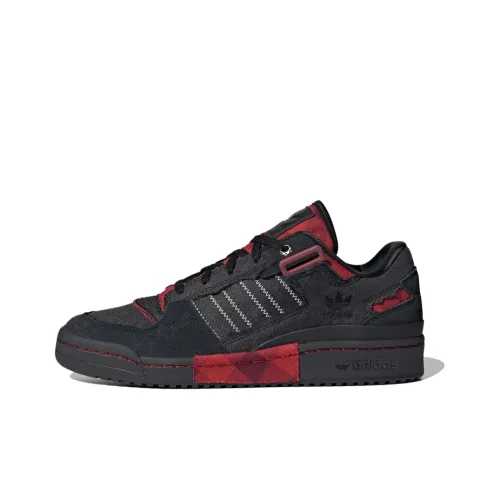 Adidas Originals FORUM Skateboard Shoes Unisex Low-Top Black/Red