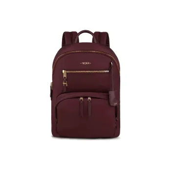 TUMI Voyageur Nylon Backpack Women's Beet Red