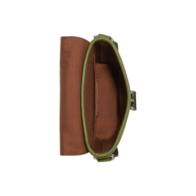 COACH Track Coated Canvas With Smooth Calfskin Shoulder Bag, Crossbody Bag Men's Khaki & Jasper-3