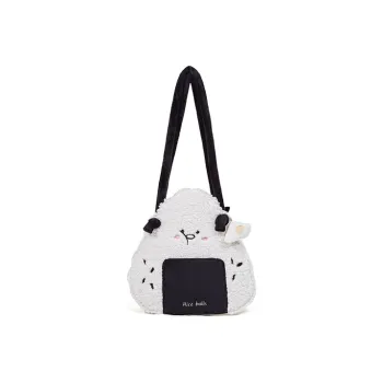 Sound For Life Lambswool Shoulder Bag Tote Bag Shopping Bag Handbag Shoulder Bag Large Size Women's Black/Brown