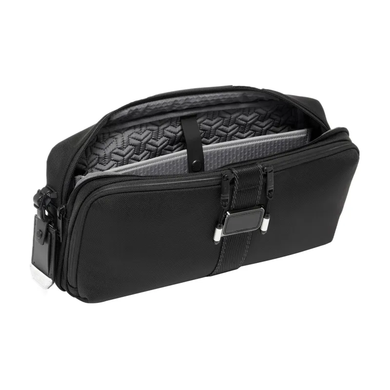 TUMI Alpha Bravo Elastic Nylon Sling Bag Crossbody Bag Shoulder Bag Men's Black-2