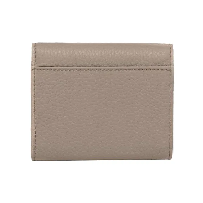 PRADA Saffiano Leather Wallet Small Size Women's Clay Gray-1