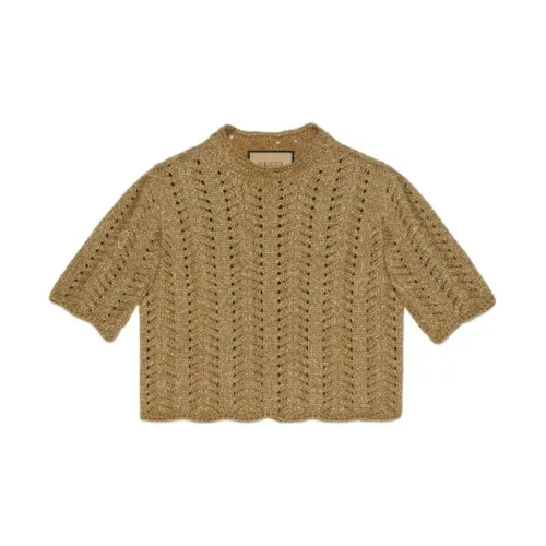 GUCCI Crop Tops Women's Brown