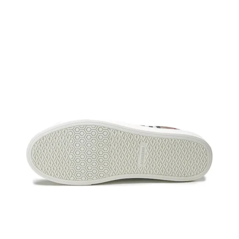 Burberry Check Print Low-Top Sneaker Dark Brown-5