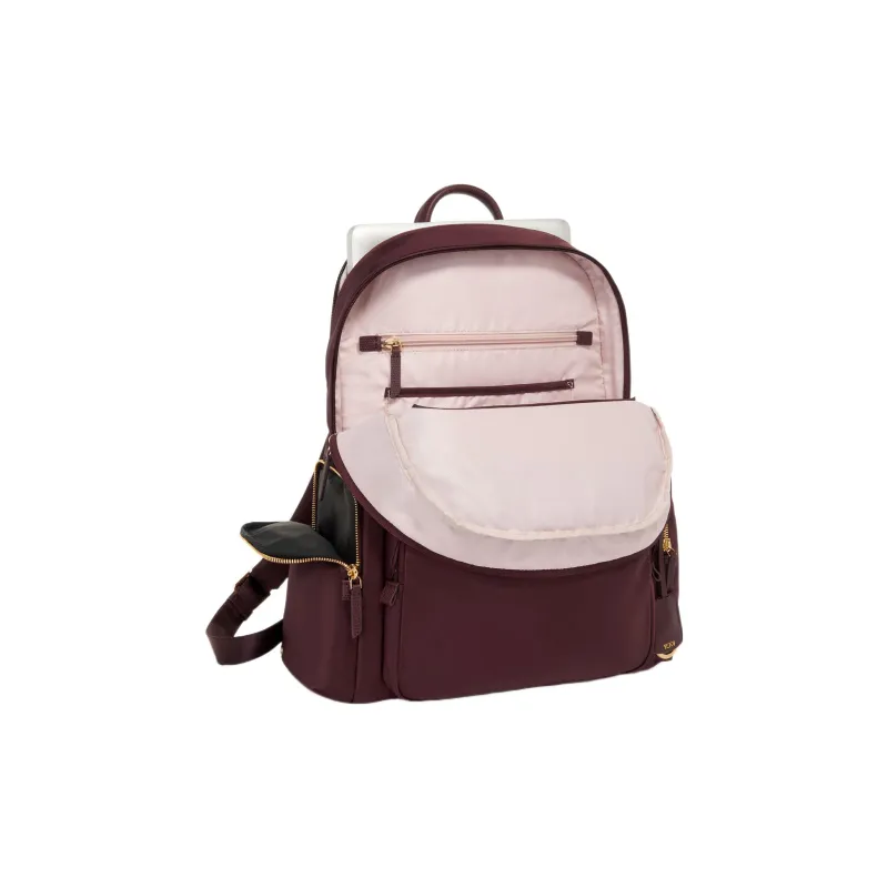 TUMI Voyageur Nylon Backpack Women's Beet Red-2