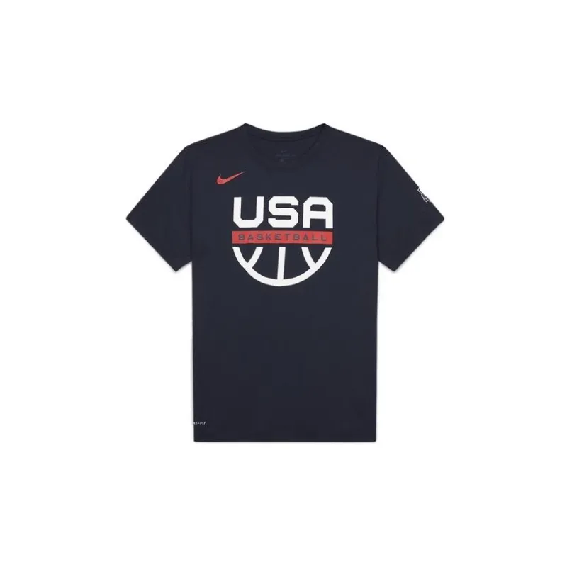 Nike T Shirts Men Marine Blue-0