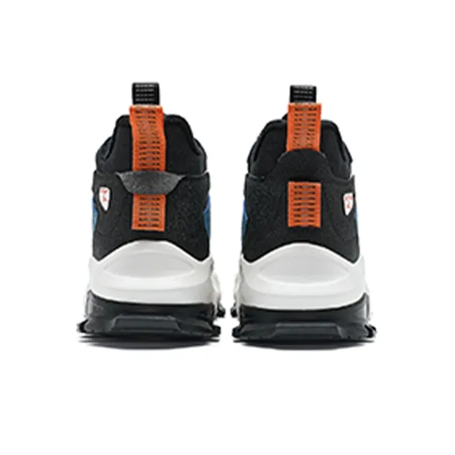 XTEP Red Rock Daimian Cushioned Slip Resistant Warm Low Top Sports Casual Shoes Men's Black White Blue-2