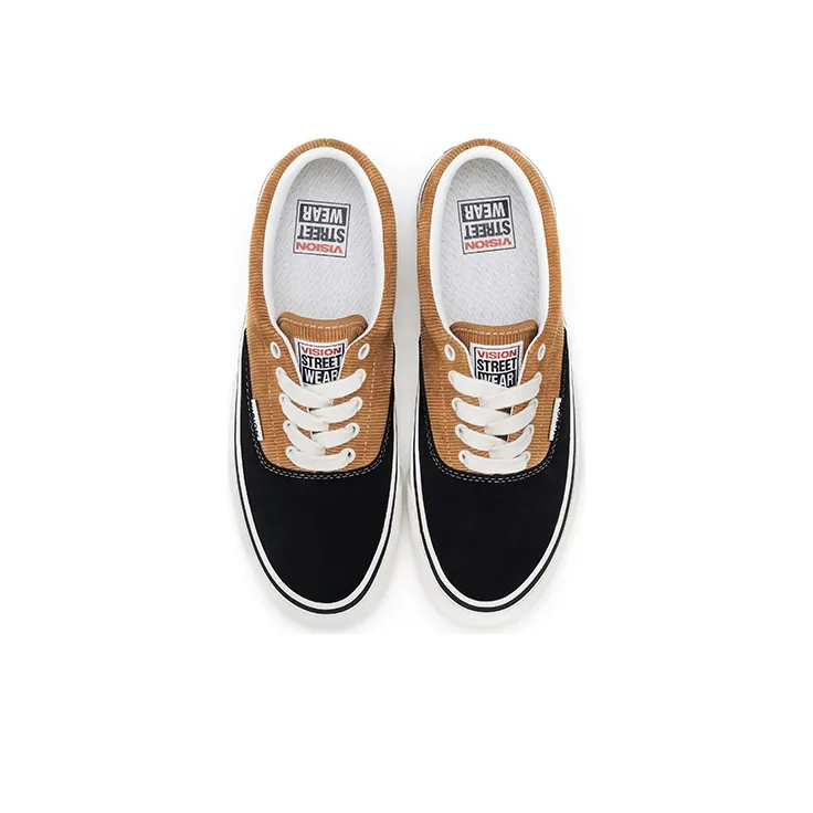 Vision Street Wear Trainers Plus Low Top Skateboard Shoes Unisex Brown Black-3