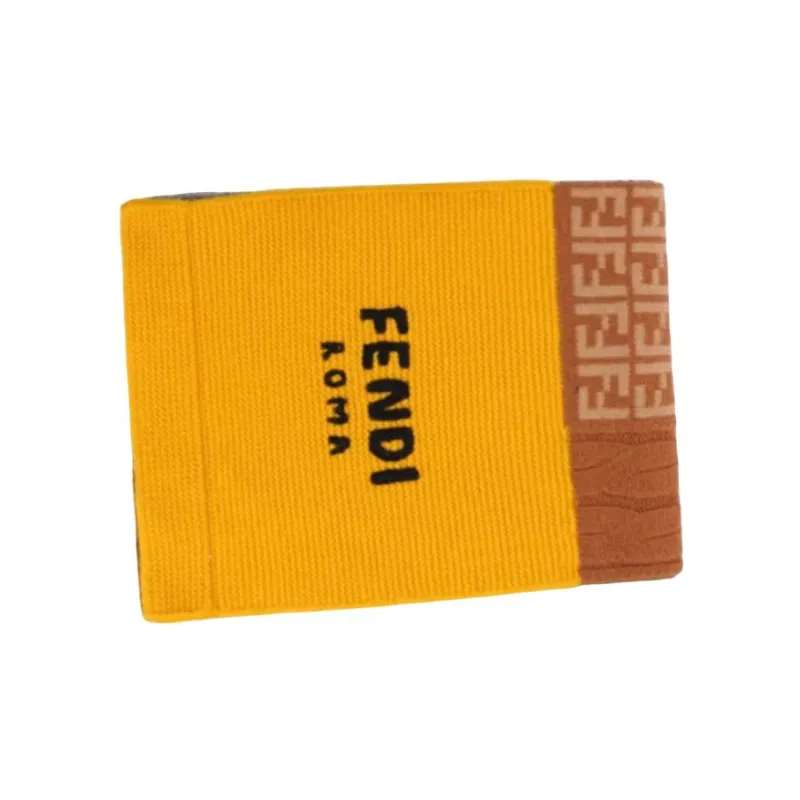 FENDI Knit Scarves Kids Yellow-1