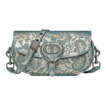 DIOR Bobby Cow Leather Shoulder Bag Crossbody Bag Women's Blue