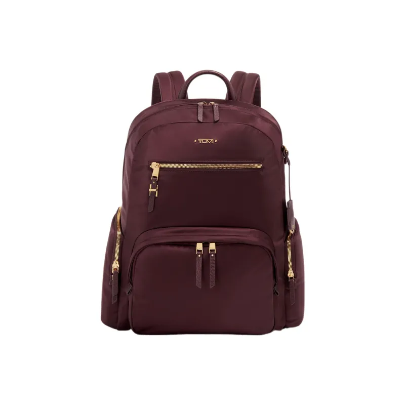 TUMI Voyageur Nylon Backpack Women's Beet Red-0