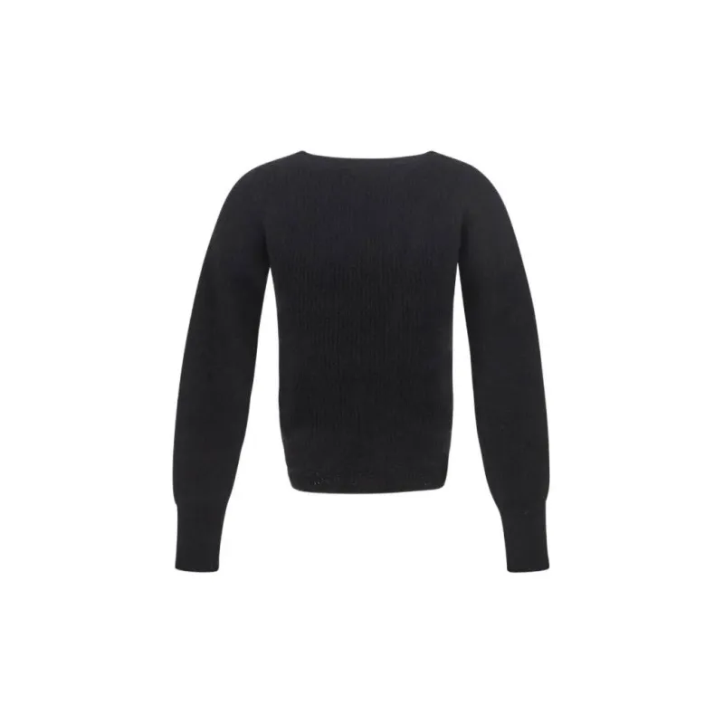 Jacquemus Cut Out Detailed Knitted T-Shirt-1