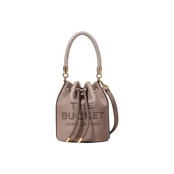 MARC JACOBS Full Grain Leather Bucket Bag Portable Crossbody Bag Shoulder Bag Women's Brown