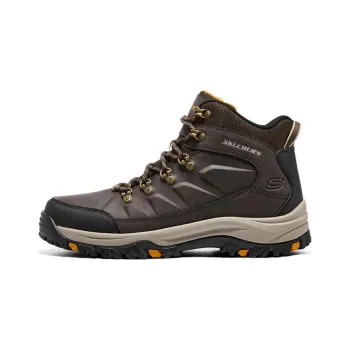 Skechers Relment Cushioning Anti Slip And Wear Resistant High Top Outdoor Shoes Men's Chocolate