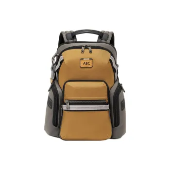 TUMI Alpha Bravo Ballistic Nylon Backpack Men's Gold Brown