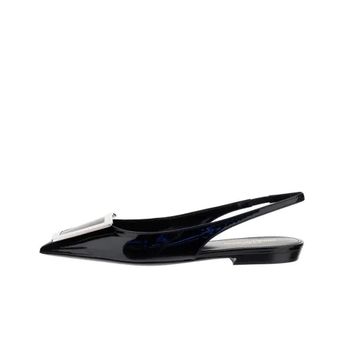 SAINT LAURENT Pointed-toe Buckled Slingback Pumps