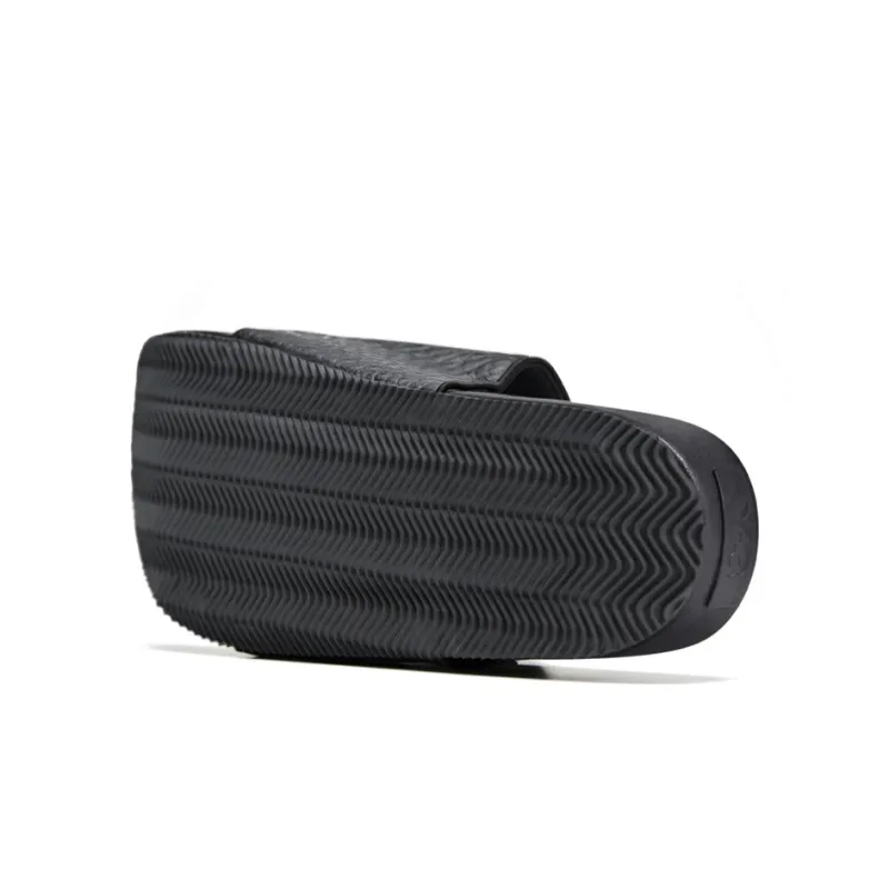 Adidas Y 3 Slides Tumbled Leather Black-3