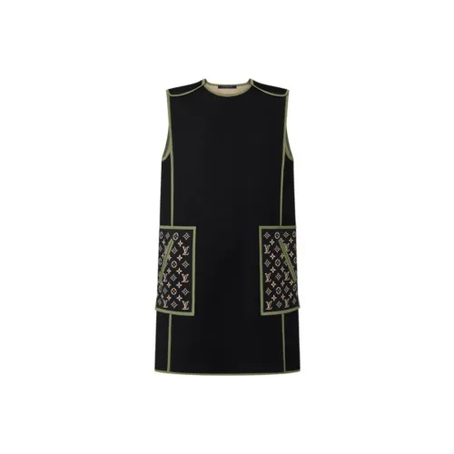 LOUIS VUITTON New Quarterly Products Of LV Sleeveless Dresses Women's Black