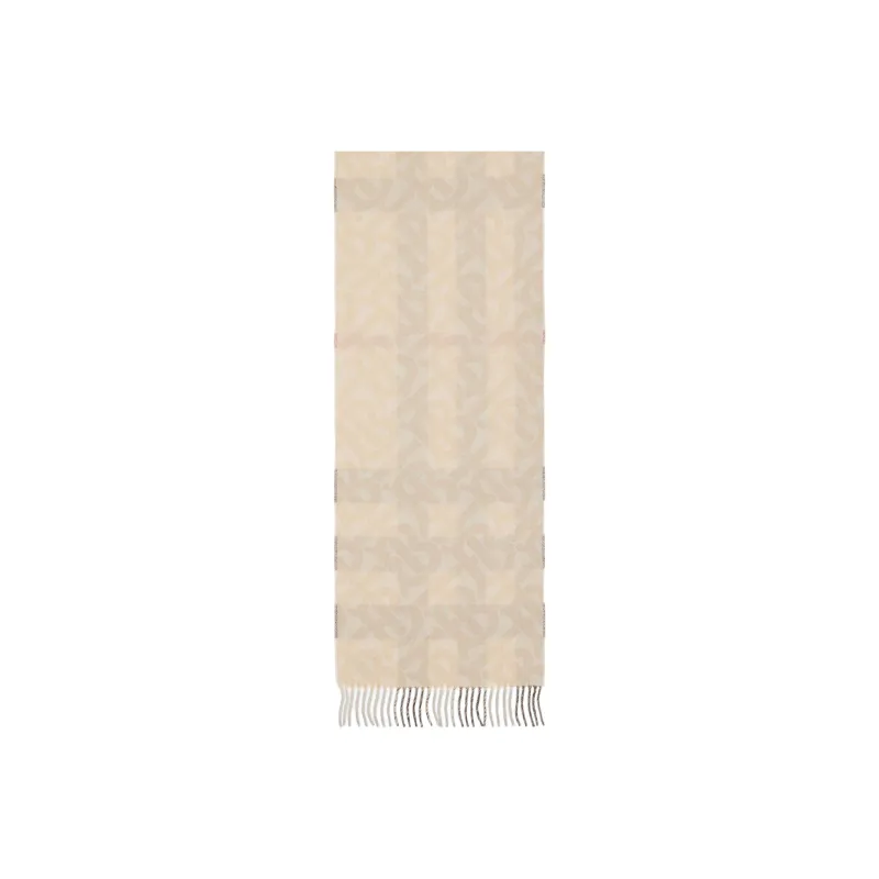 Burberry Monogram-pattern Cashmere Scarf-2