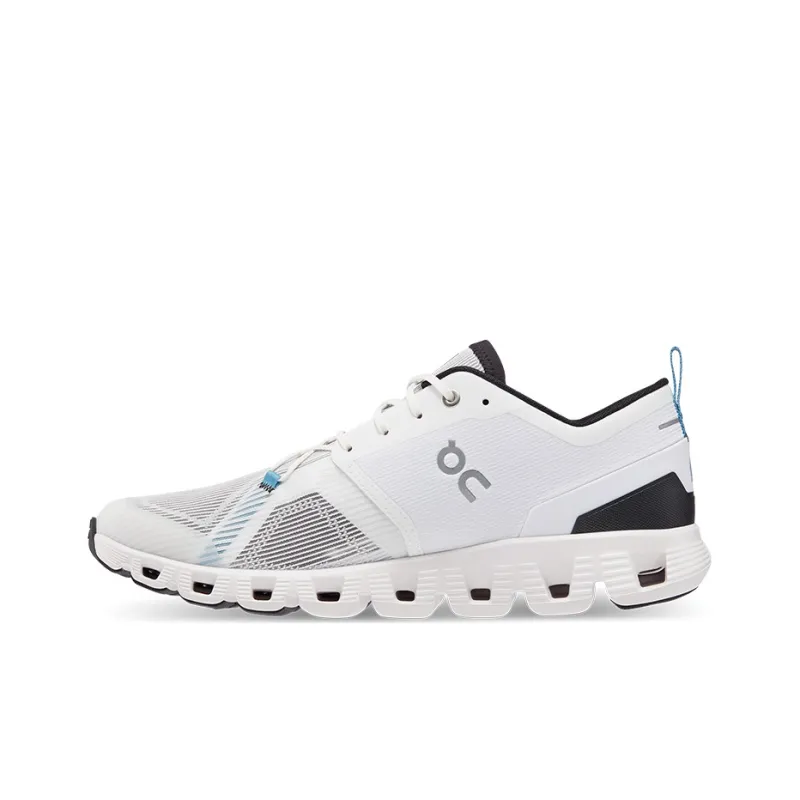 On Cloud X 3 Running Shoes Men Low Top White, Black-0